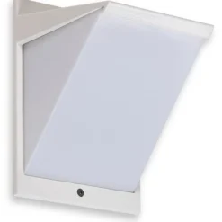 LED-ulkoseinävalaisin Ensto AVR8 eWay, IP44, 9W/830, valkoinen, polykarbonaattikuvulla