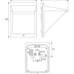 LED-ulkoseinävalaisin Ensto AVR8 eWay, IP44, 9W/830, valkoinen, polykarbonaattikuvulla