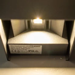LED-ulkoseinävalaisin FTLIGHT Iina, 2x5W, eri valonvärejä, 570lm, säädettävä keila, musta