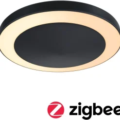 LED-ulkoseinävalaisin hämärätunnistimella Paulmann Circula, Smart Home Zigbee 3.0, IP44, 32cm, antrasiitti