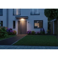 LED-ulkoseinävalaisin hämärätunnistimella Paulmann Circula, Smart Home Zigbee 3.0, IP44, 32cm, antrasiitti