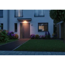 LED-ulkoseinävalaisin hämärätunnistimella Paulmann Circula, Smart Home Zigbee 3.0, IP44, 32cm, antrasiitti