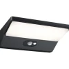 LED-ulkoseinävalaisin liiketunnistimella Paulmann Ronea, IP44, 18x25cm, 7.4W, 3000K, tummanharmaa