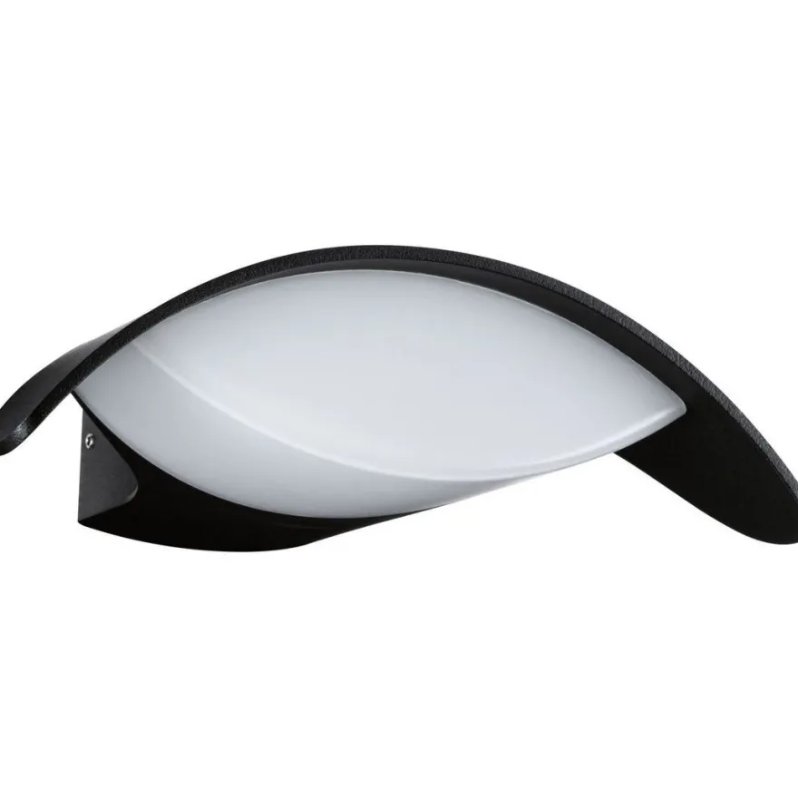 LED-ulkoseinävalaisin Paulmann Mesana, IP44, 24x16.5cm, 3000K, antrasiitti