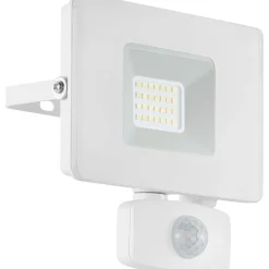 LED-ulkoseinävalaisin/-valonheitin Eglo Faedo, 140x130mm, liiketunnistimella, valkoinen