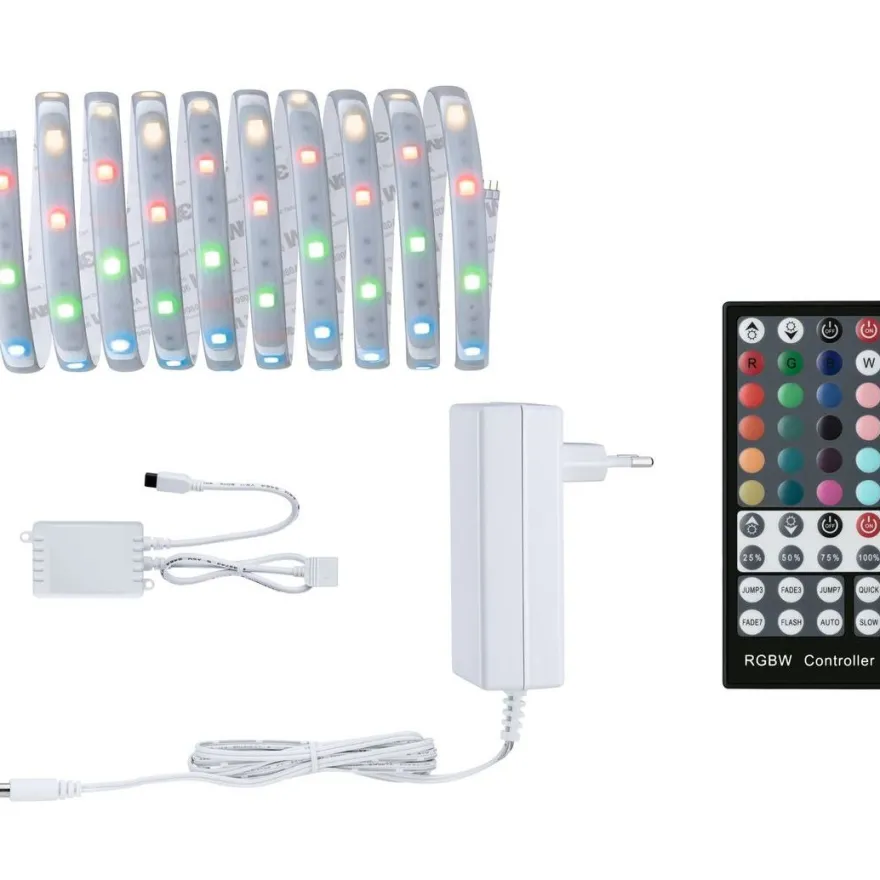LED-valonauha Paulmann MaxLED 250, aloituspakkaus, IP44, 230lm/m RGBW+, 24VA, eri kokoja