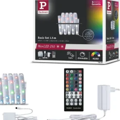LED-valonauha Paulmann MaxLED 250, aloituspakkaus, IP44, 230lm/m RGBW+, 24VA, eri kokoja