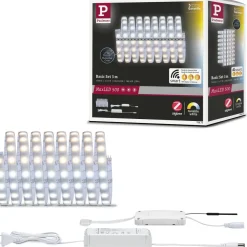 LED-valonauha Paulmann MaxLED 500, Smart Home Zigbee 3.0, aloituspakkaus, 3m, IP44, 17W, 510lm/m, 60LEDs/m, 36VA, säädettävä värilämpötila