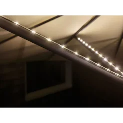 LED-valonauhasarja aurinkovarjoon Paulmann Parasol, USB, 4x40cm, 3000K, musta