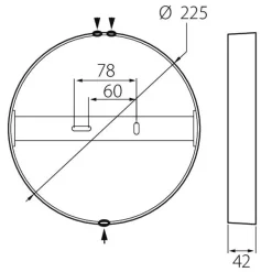 LED-yleisvalaisin Airam Ronda II 225, 15W/830, Ø225x42mm, himmennettävä, valkoinen/opaali