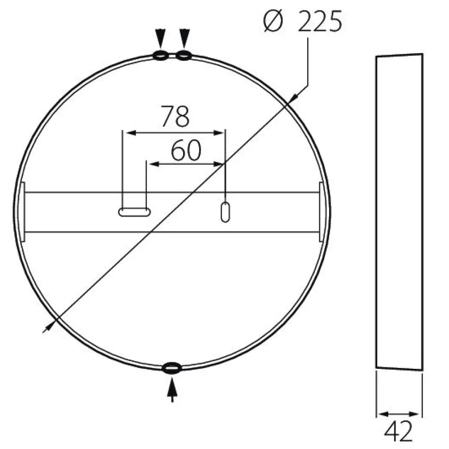 LED-yleisvalaisin Airam Ronda II 225, 15W/830, Ø225x42mm, himmennettävä, valkoinen/opaali