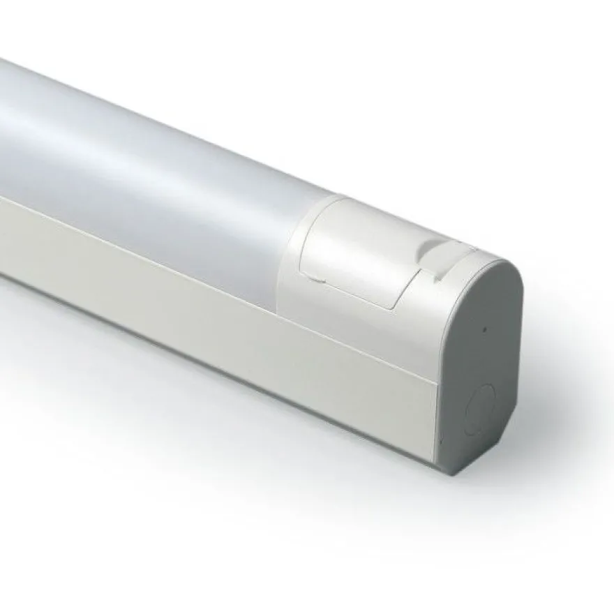 LED-yleisvalaisin Ensto Jono AVR66, IP44, 1321mm, 20W/830, pistorasialla ja kytkimellä
