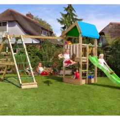 Leikkikeskus Jungle Gym Home ja Climb Module X'tra, sis. liukumäen