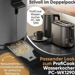 Leivänpaahdin ProfiCook PCTA1291, harmaa
