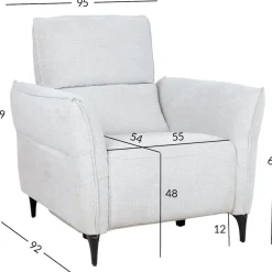 Lepotuoli Home4You MIAMI sähkömekanismilla, vaaleanbeige