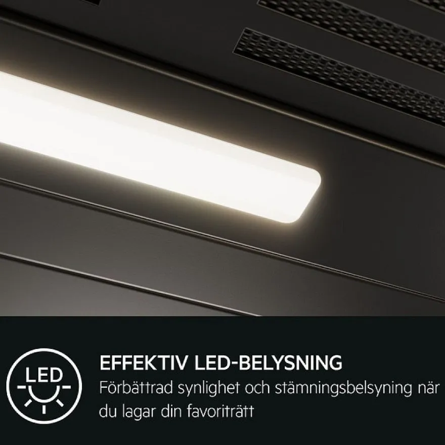 Liesituuletin AEG DPE5650M, 59.8cm, kaapiston alle, teräs, Verkkokaupan poistotuote