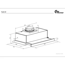 Liesituuletin Thermex York IV 600mm omalla moottorilla