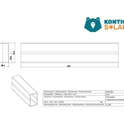 Liitospala maatelineen profiilikiskolle Kontio Solar Strong