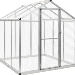 Lintuhäkki, ulkokäyttöön, 183x178x194cm, alumiini