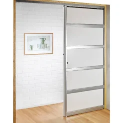 Liukuovi seinän sisään Stella Pocket Door M11, ristikko, 1125x2040mm, alumiini