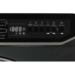 Lämpöpumppukuivausrumpu Cylinda TVP911G29BID, 60cm, antrasiitti, 9kg