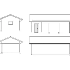Luonnossuunnittelu autotalleille ja piharakennuksille