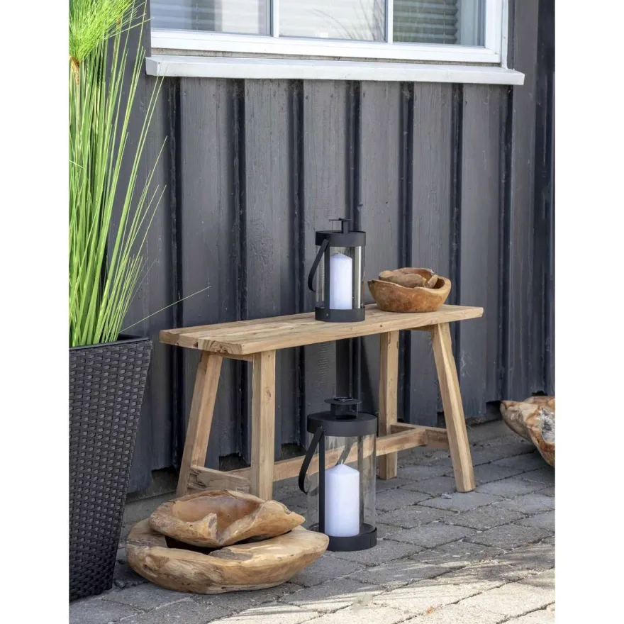 Lyhty House Nordic Bondi, 2kpl, musta teräs/lasi