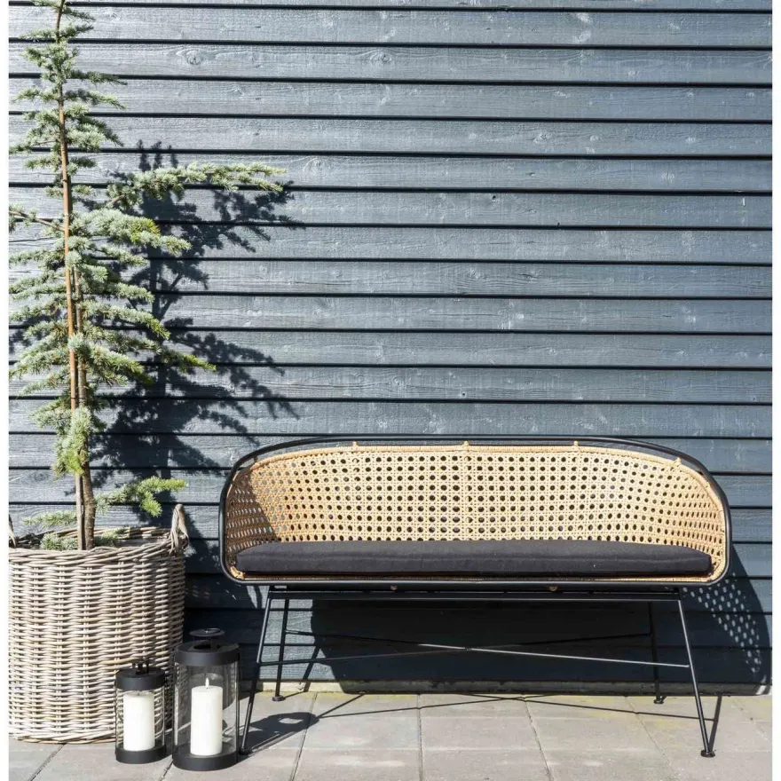 Lyhty House Nordic Bondi, 2kpl, musta teräs/lasi