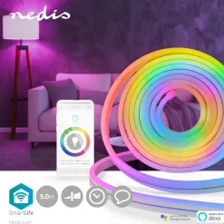 Älykäs LED-nauha Nedis SmartLife RGB NEON WiFi WIFILN51CRGB, 5m