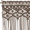 Macrame verho harmaanruskea puuvilla 140x240 cm