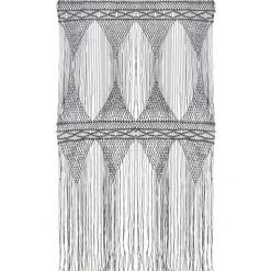 Macrame verho puuvilla antrasiitti 140x240cm