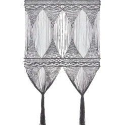 Macrame verho puuvilla antrasiitti 140x240cm