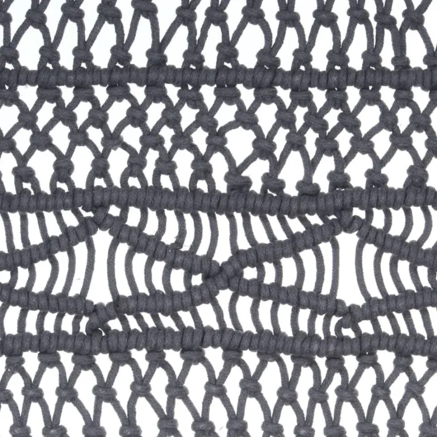 Macrame verho puuvilla antrasiitti 140x240cm