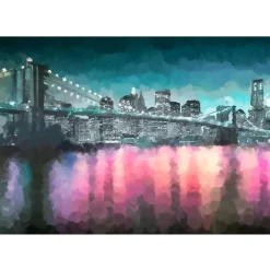 Maisematapetti Artgeist Painted New York, eri kokoja