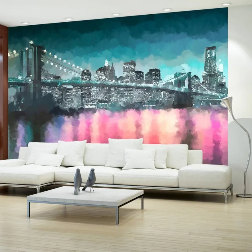Maisematapetti Artgeist Painted New York, eri kokoja