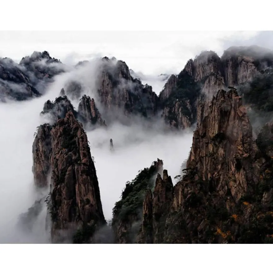 Maisematapetti Artgeist Sea of pilvien Huangshan Mountain, Kiina, eri kokoja