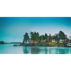 Maisematapetti Rebel Walls Cottage Island, non-woven, mittatilaus