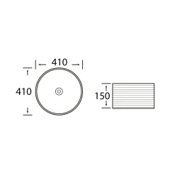 Malja-allas Interia Ardea ø410 mm, vaaleanpunainen