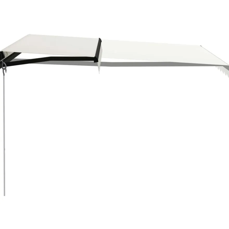 Manuaalisesti sisäänkelattava markiisi ledillä 300x250 cm