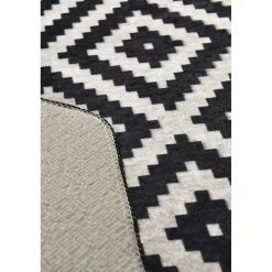 Matto Linento Black White, mustavalkoinen, eri kokoja