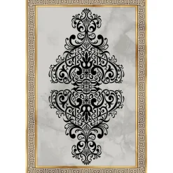 Matto Linento HMNT595, 60x100cm, harmaa/beige