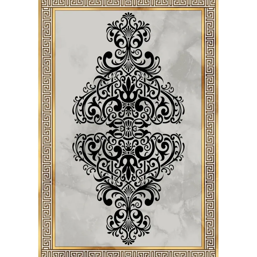 Matto Linento HMNT595, 60x100cm, harmaa/beige