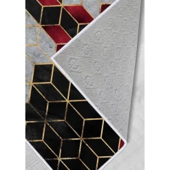 Matto Linento HMNT776, 60x100cm, harmaa/musta