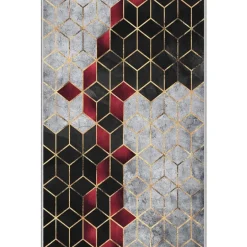 Matto Linento HMNT776, 60x100cm, harmaa/musta