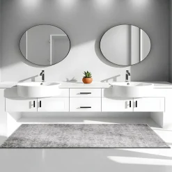 Matto Linento Kece-Fr09, harmaa/beige, eri kokoja