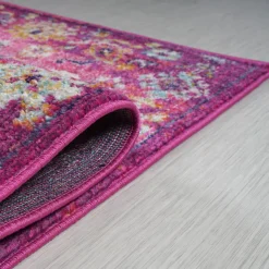 Matto Linento Vintage kukka, 160x230cm, violetti