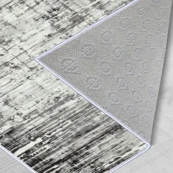 Matto Linento Wookece319, 100x150cm, valkoinen/harmaa