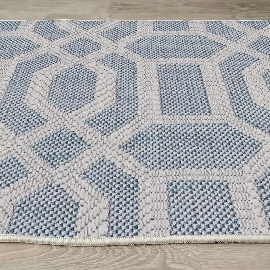 Matto Linento Woopamuk389, 120x180cm, sininen