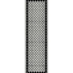Matto Linento WOOYLK0010, 100x150cm, valkoinen/harmaa