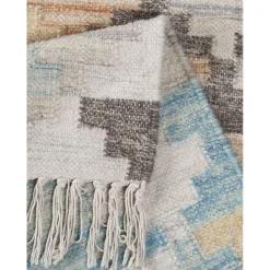 Matto Tom Tailor Vintage Check Kelim, turkoosi, eri kokoja